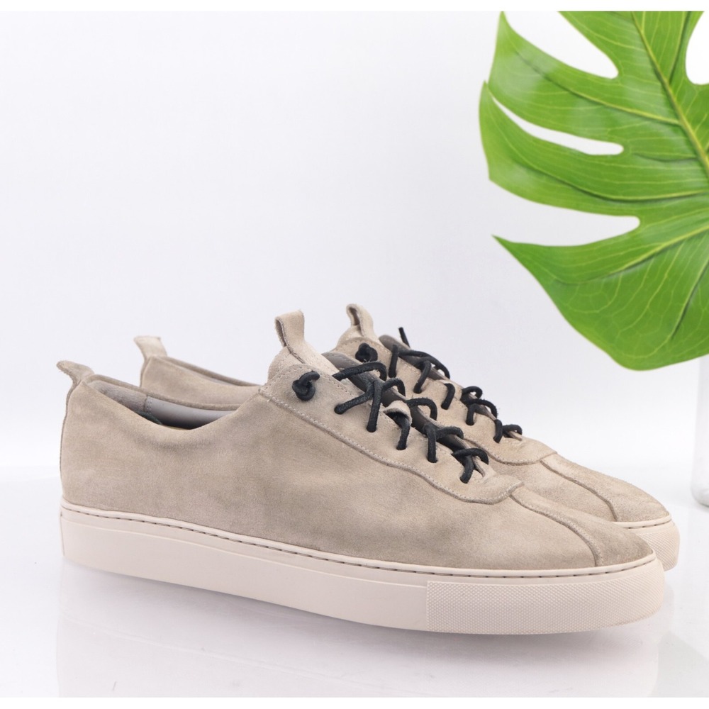 Grenson Mens Sneaker 1 Size 12 WIDE Tan Suede Lace Up Casual Shoes Low England